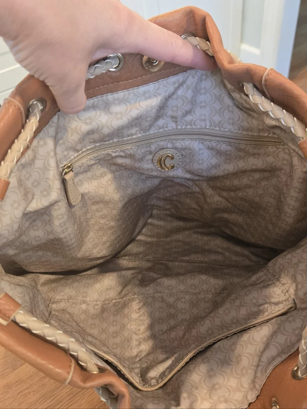 Charming Charlie Drawstring Hobo Bag